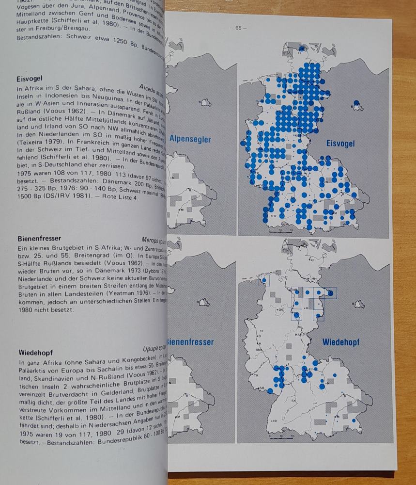 Brutvogelatlas der Bundesrepublik Deutschland / Kartierung 1980