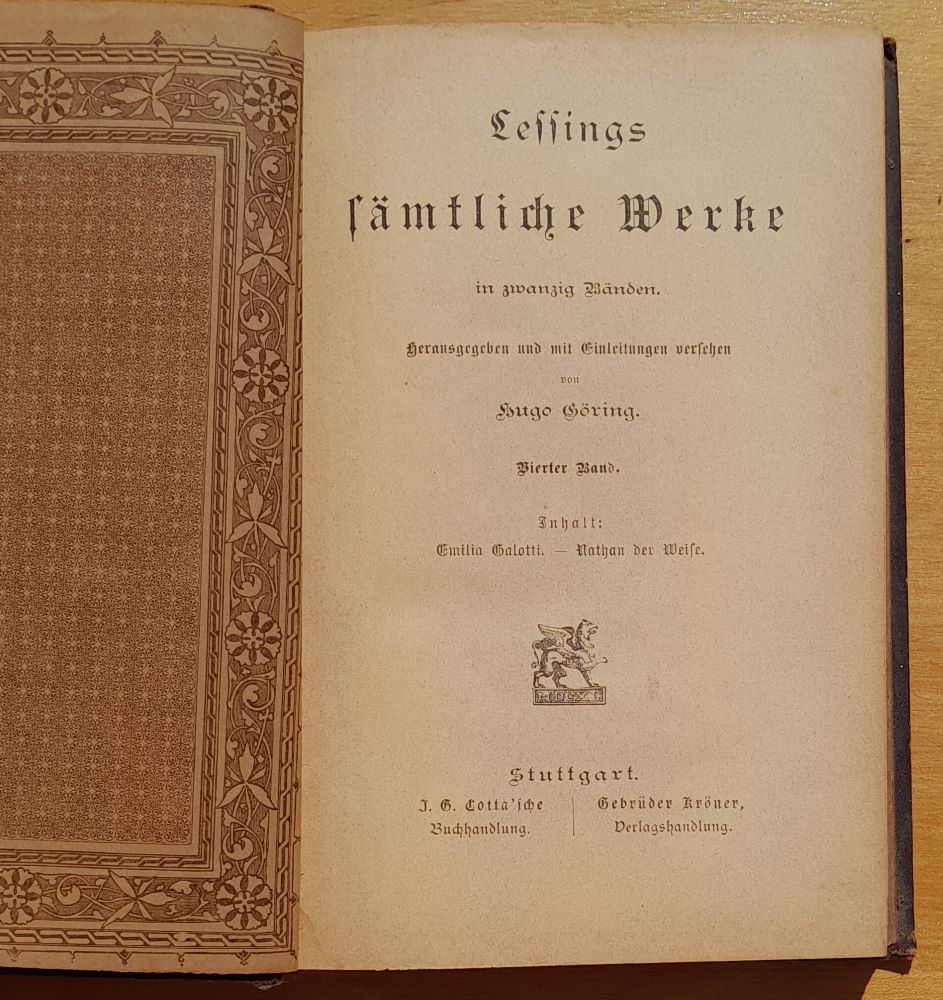 Lessings sämtliche Werke 4