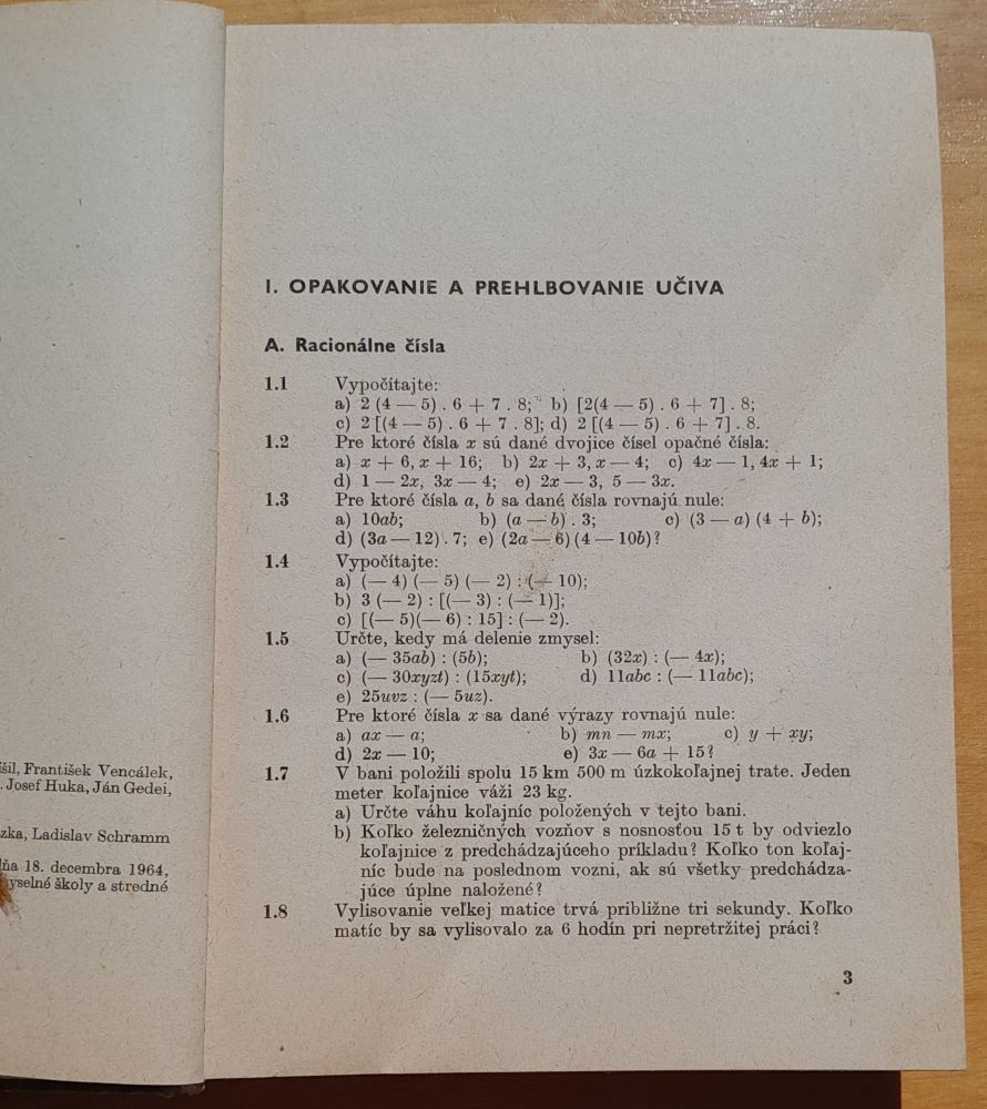 Zbierka úloh z matematiky