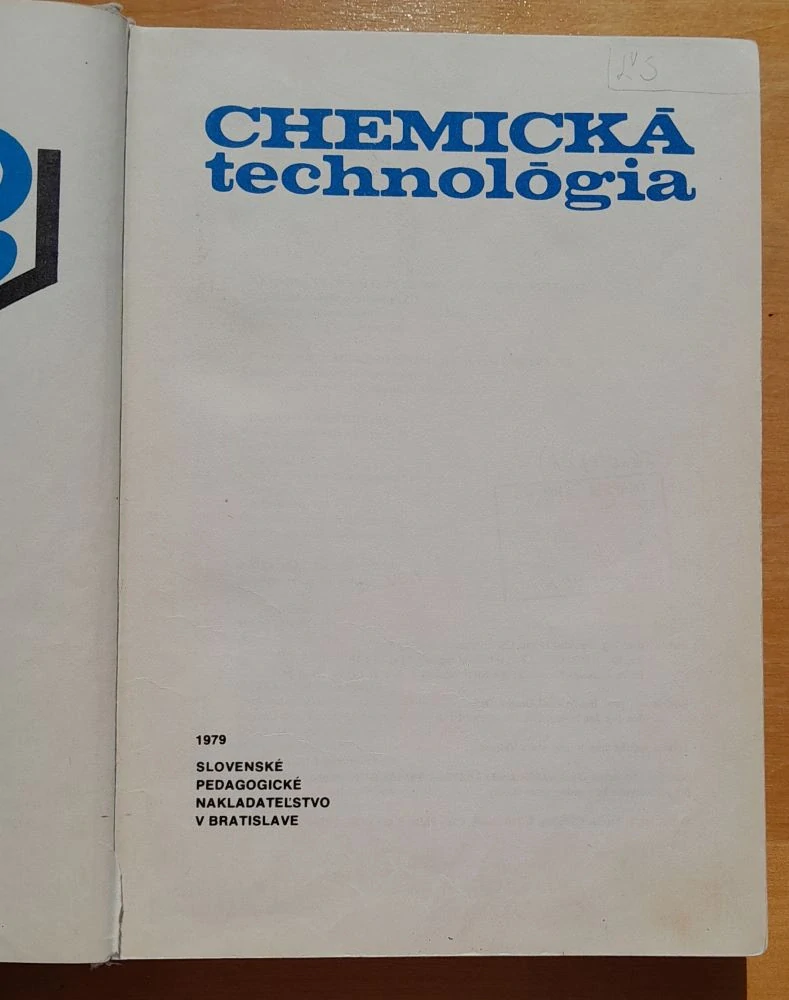 Chemická technológia / Edícia Elektrotechnickej literatúry
