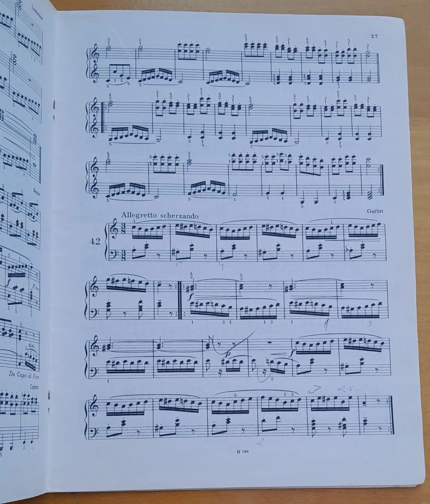 Elementární etudy / Études élémentaires 1. / Piano