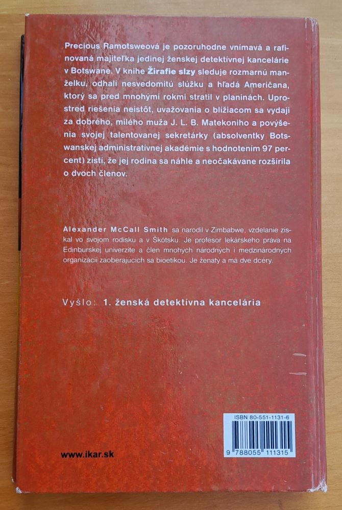 1. ženská detektívna kancelária / Druhý diel / Žirafie slzy