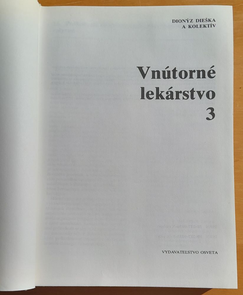 Vnútorné lekárstvo 3. / Postgraduálne štúdium lekárov a farmaceutov
