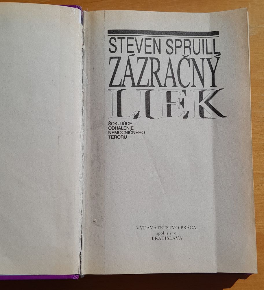 Zázračný liek / Šokujúce odhalenie nemocničného teroru / lekárske prostredie