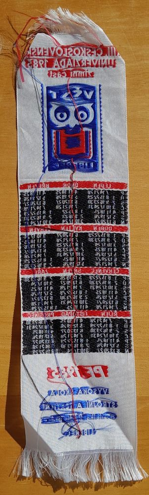 Záložka do knihy - XIII. Československá univerziáda 1985 zimní část