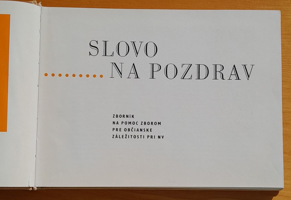 Slovo na pozdrav / Štefan Kopčan