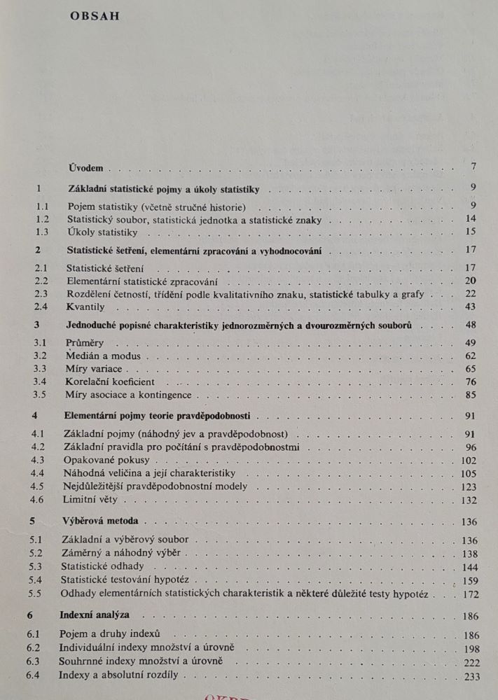 Základy teorie statistiky pro ekonomy