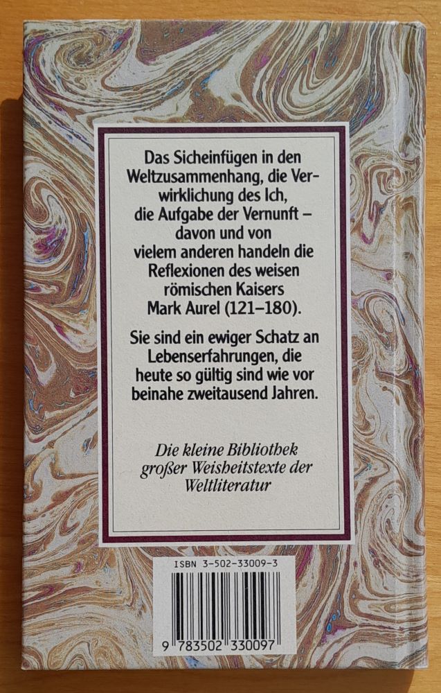 Leben nach rechtem Maß / Weisheit der Welt Band 9.