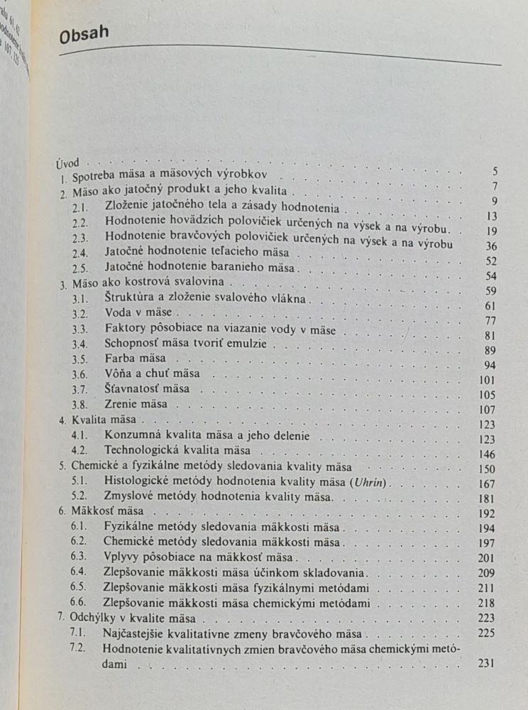 Kvalita mäsa z hľadiska prvovýrobcu, spracovateľa a konzumenta