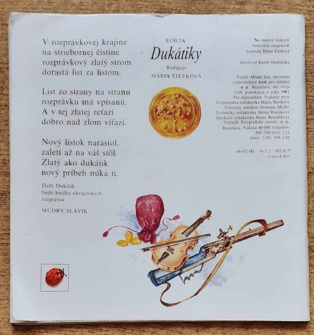 Honzíkove husličky / Na motívy českých ľudových rozprávok / Edícia Dukátiky