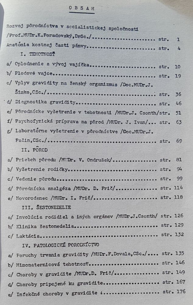 Pôrodníctvo pre 4 ročník všeobecnej vetvy 2. diel / Vysokoškolské učebné texty