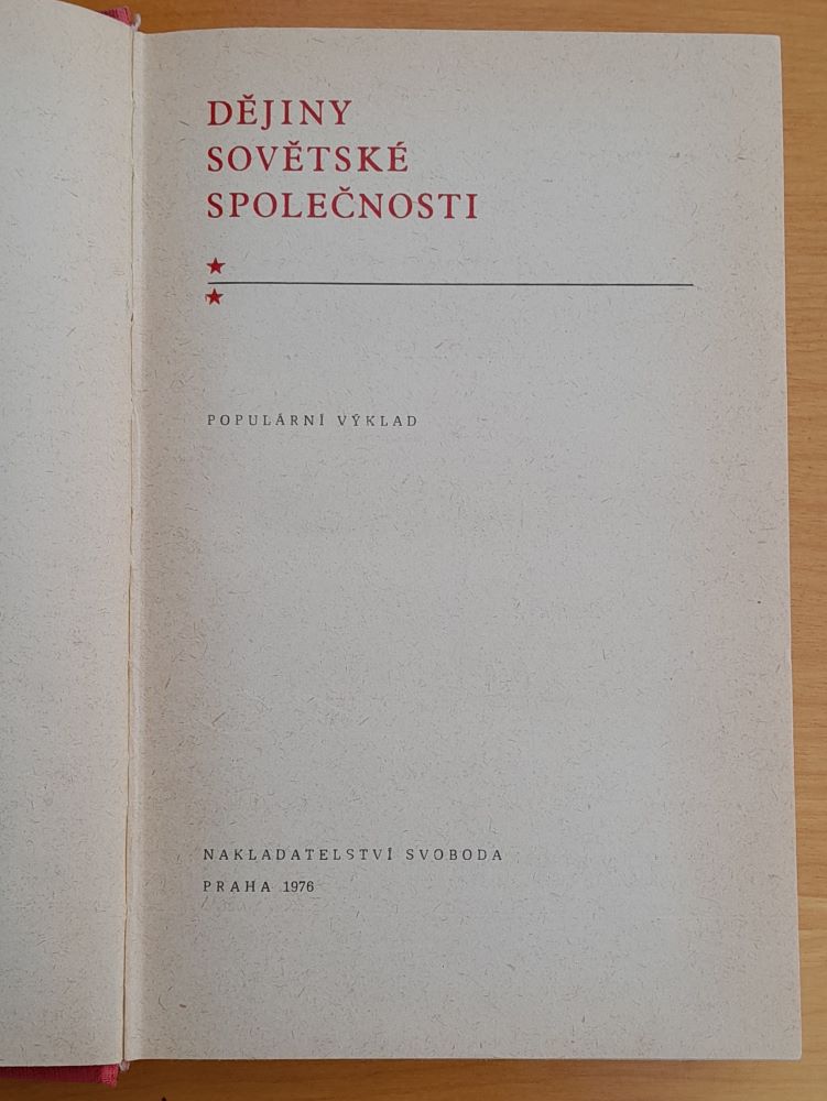 Dějiny sovětské společnosti / Populární výklad