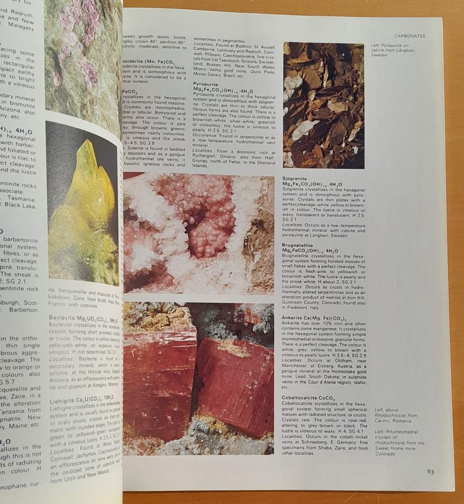 The colour dictionary of Gemstones & Minerals