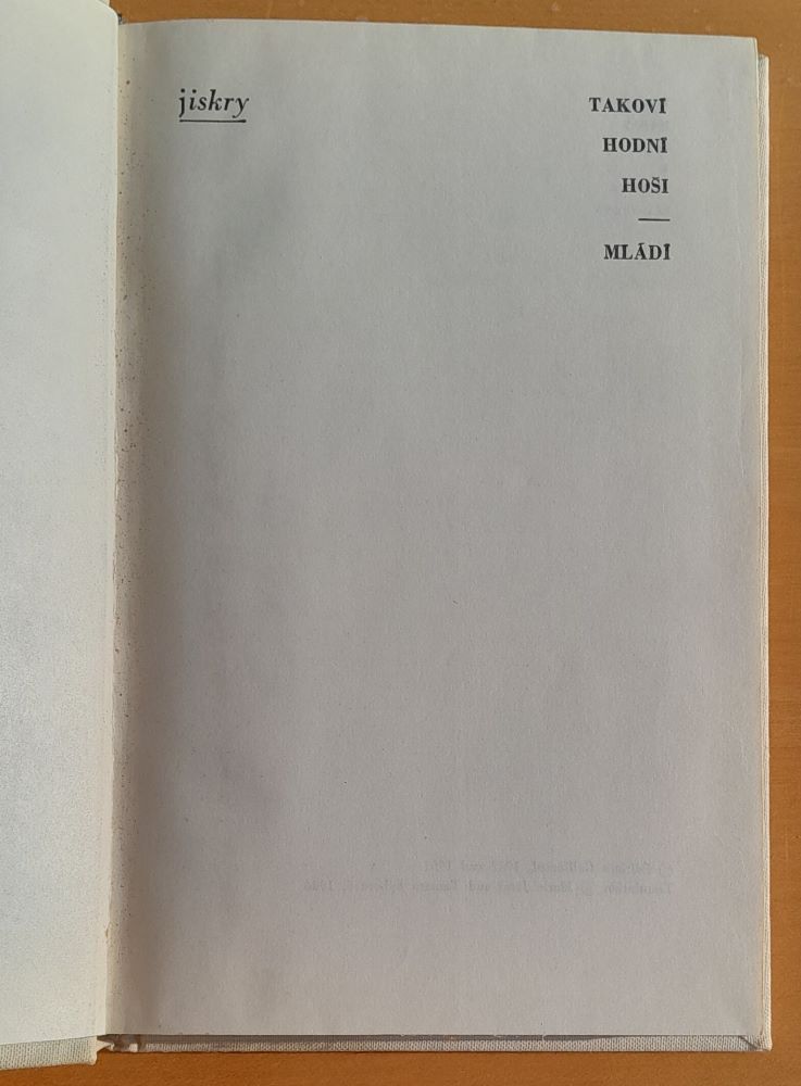 Takoví hodní hoši / Mládí / Edícia Jiskry