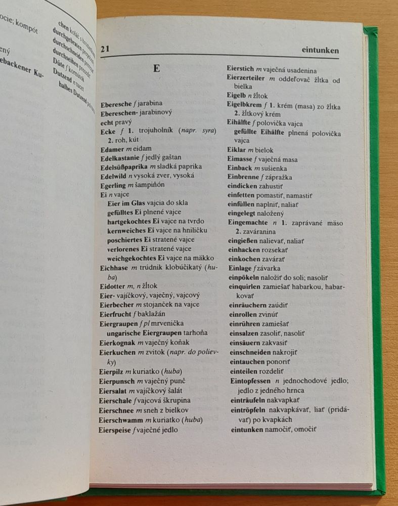 Nemecko-slovenský slovníček / Šikovné ruky varia