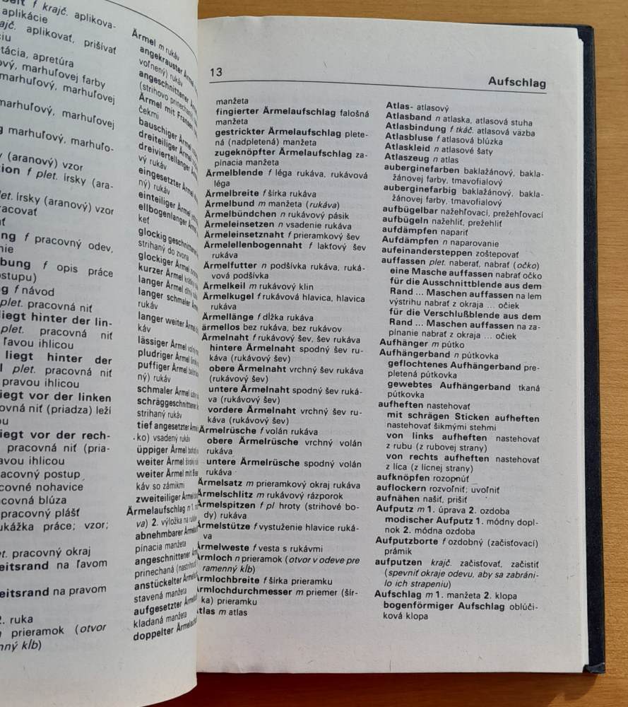 Nemecko-slovenský slovníček pre šikovné ruky