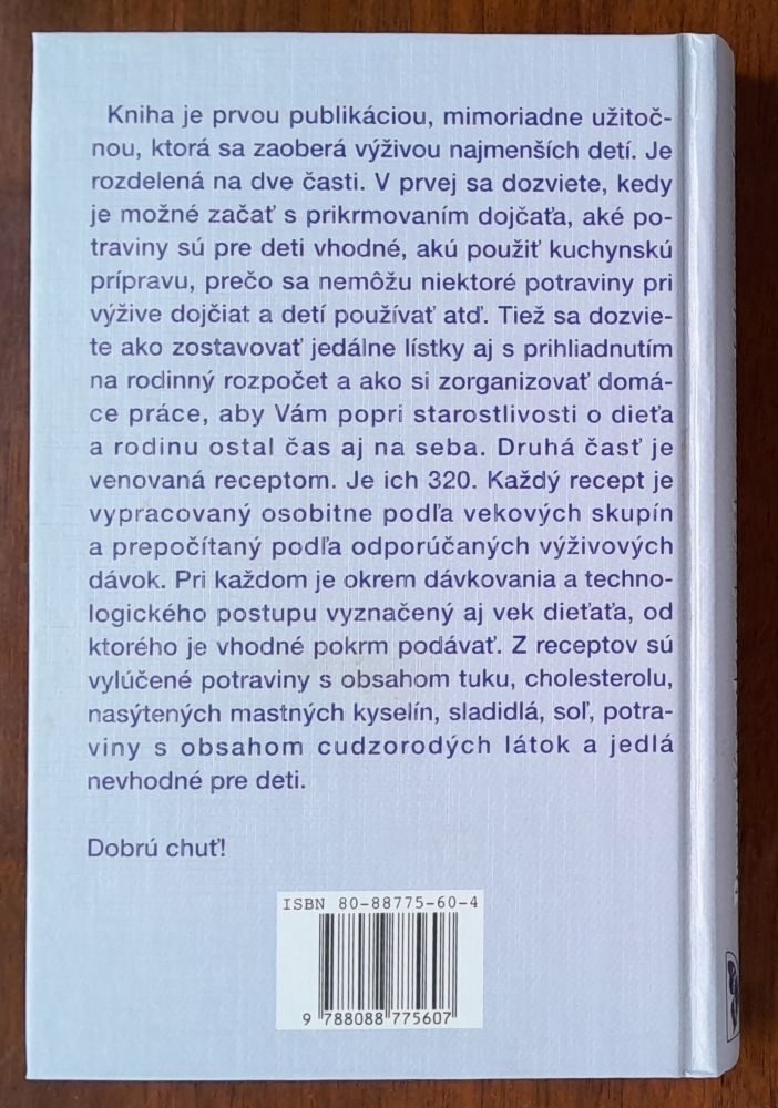 Receptár zdravej výživy pre dojčatá a deti