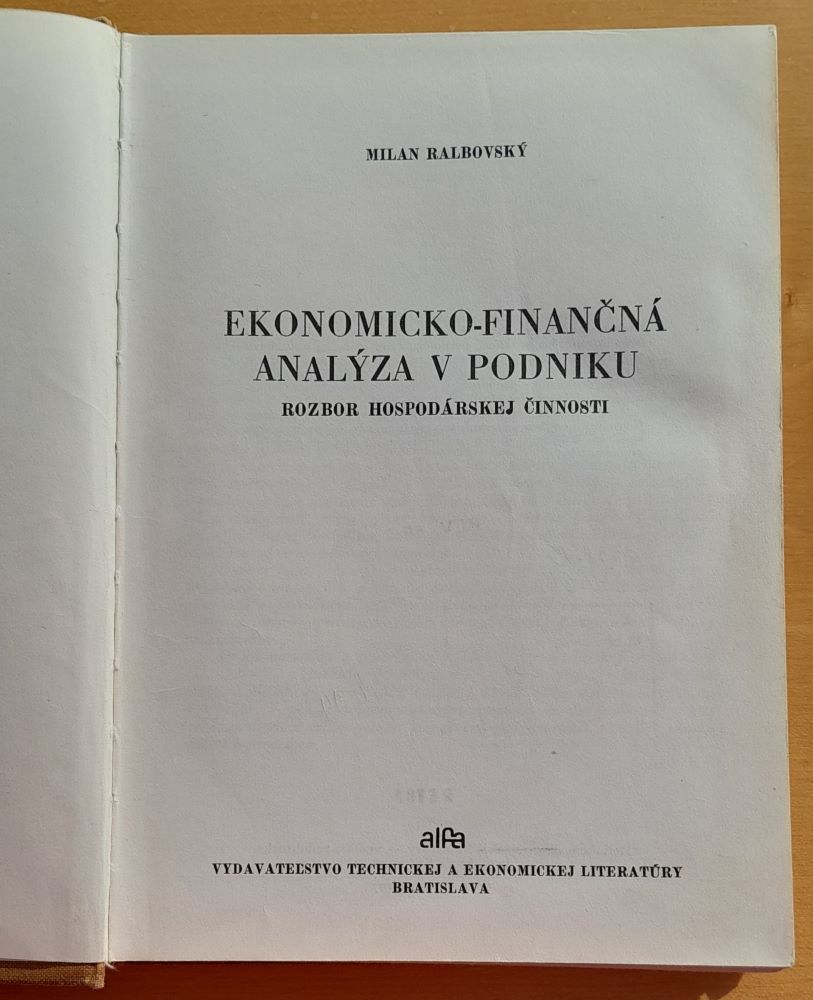 Ekonomicko-finančná analýza v podniku / Rozbor hospodárskej činnosti