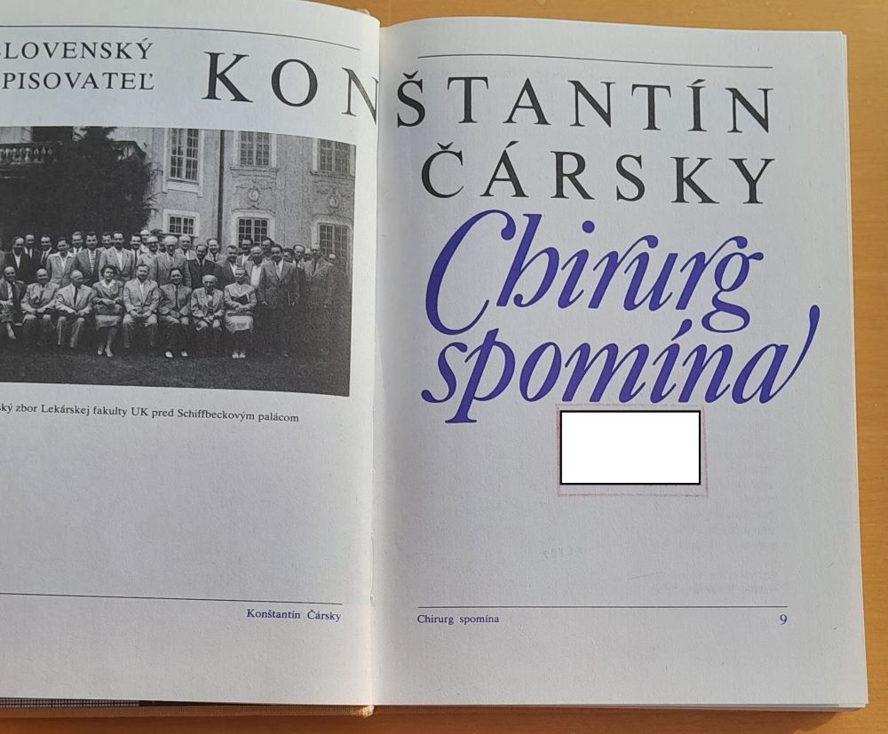 Chirurg spomína