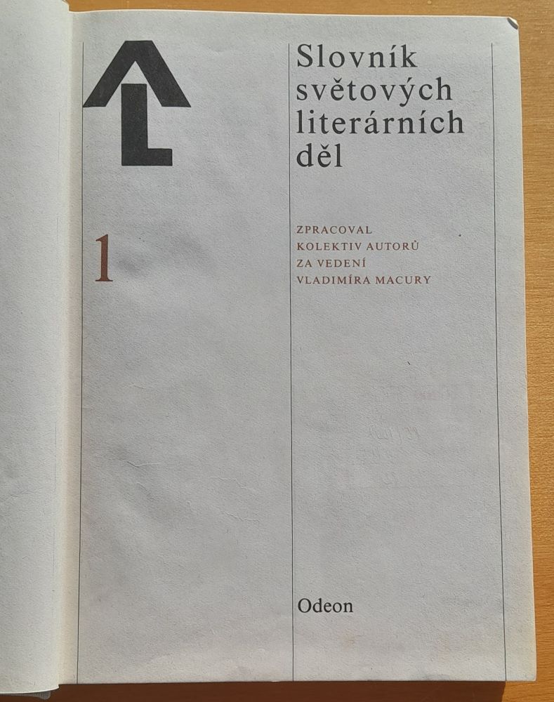 Slovník světových literárních děl / 1. svazek A - L