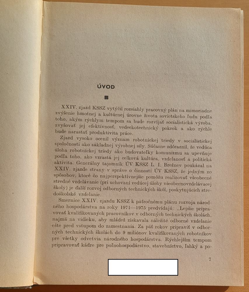 Vedecká organizácia učebnovýchovného procesu / Knižnica metodickej literatúry