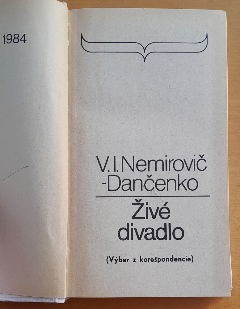 Živé divadlo / Výber z korešpondencie