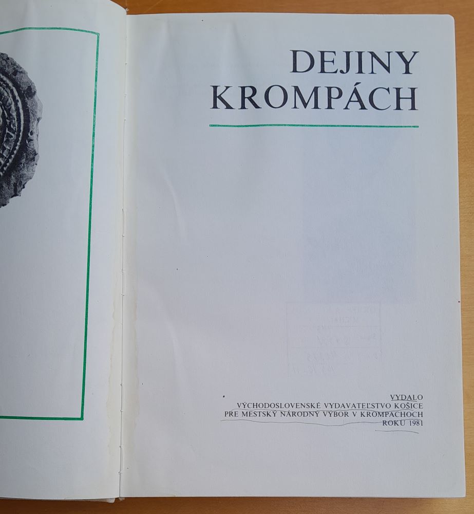 Dejiny Krompách / Edícia URBS