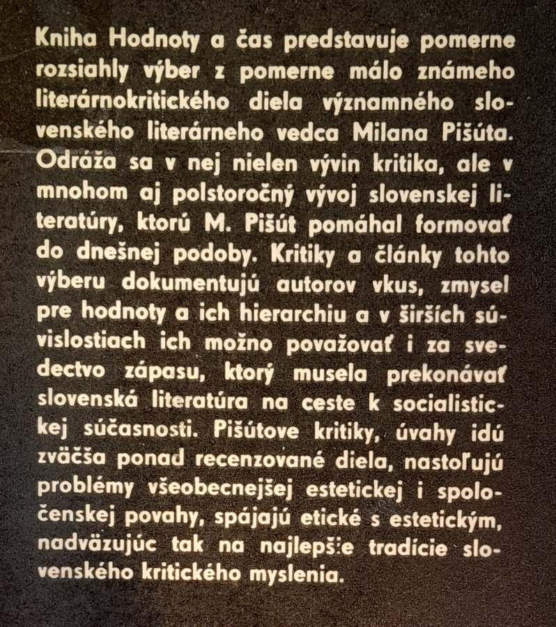 Hodnoty a čas / Edícia Okno