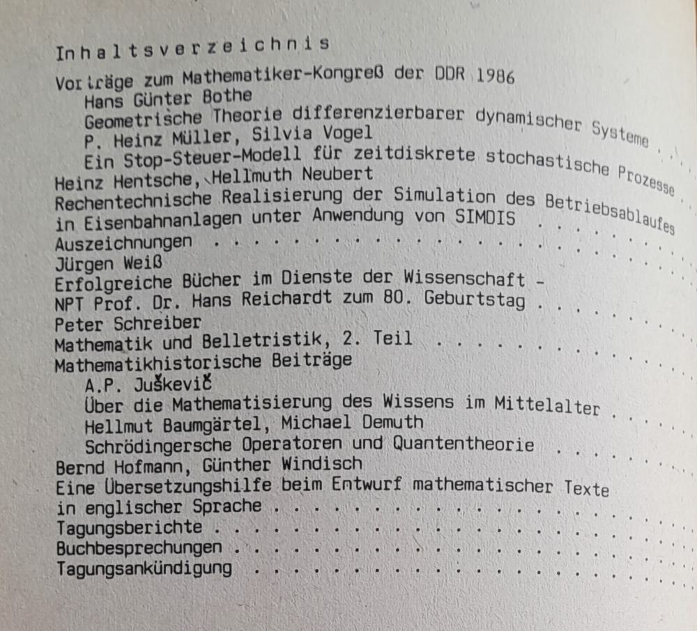 Mitteilungen 1988 Heft 1.- 2. / Mathematische Gesellschaft der DDR