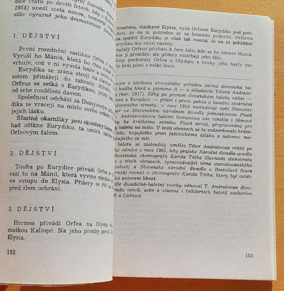 Baletní libreta 1. / České a slovenské balety