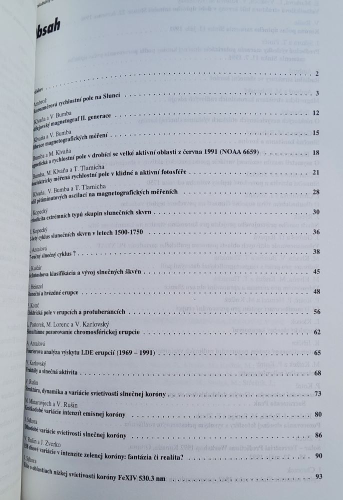 11. Celoštátny slnečný seminár Donovaly 1992