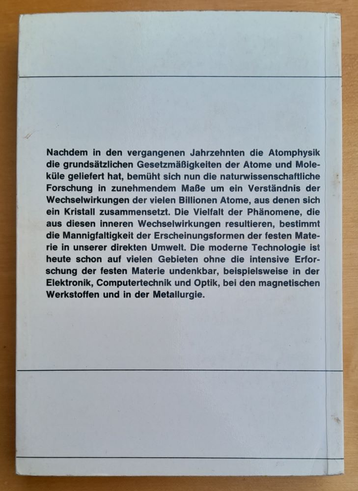 Die feste Materie / Atome und Elektronen in Festkorper