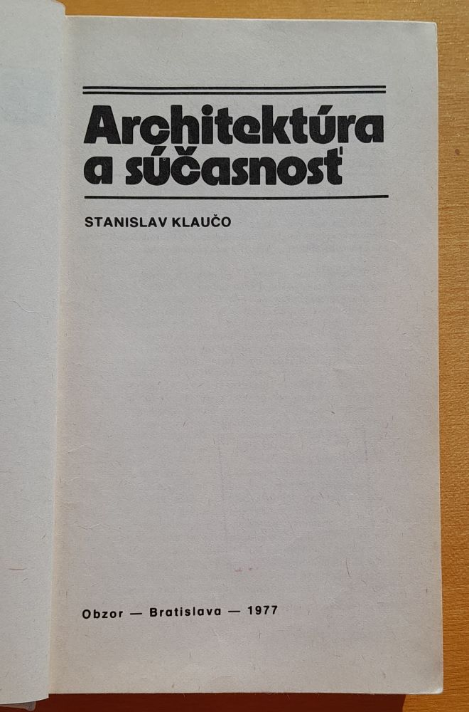 Architektúra a súčasnosť / Malá moderná encyklopédia