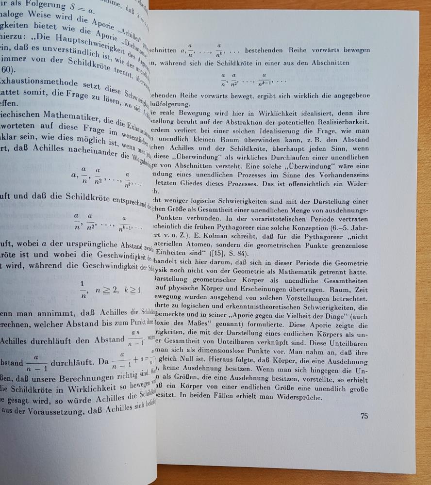 Logische Probleme der Realisierbarkeits und Unendlichkeitsbegriffe