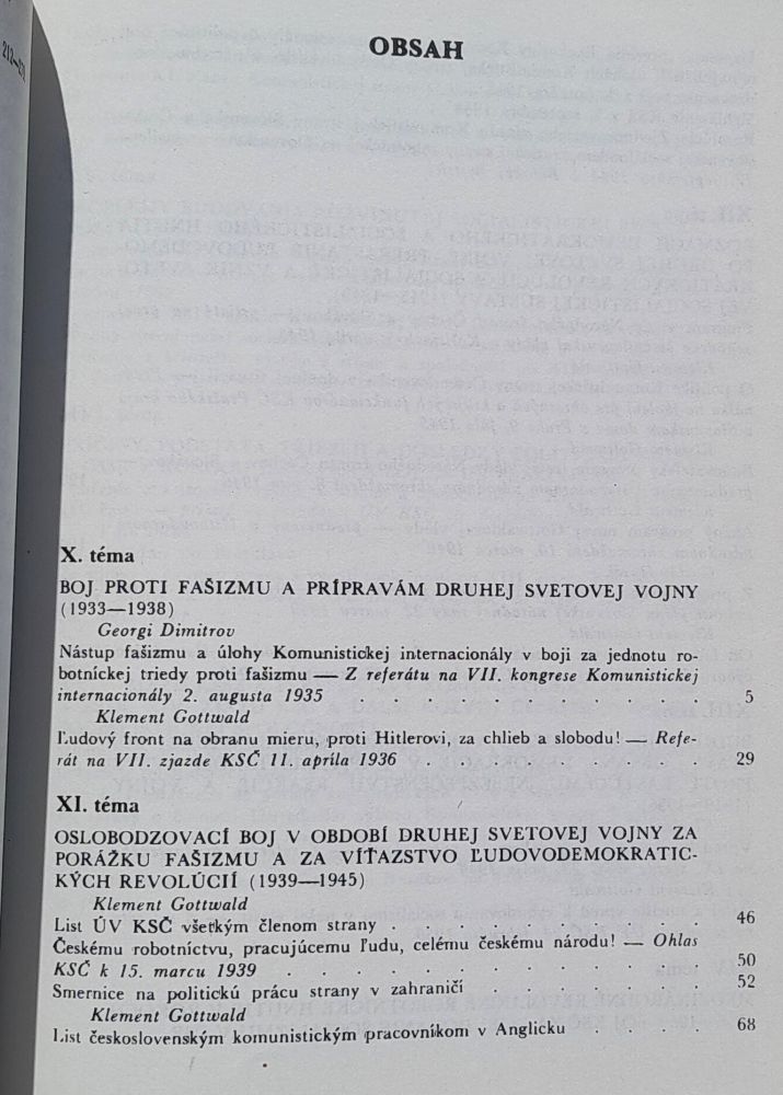 Antológia k dejinám medzinárodného robotníckeho hnutia a Komunistickej strany Československa 2.