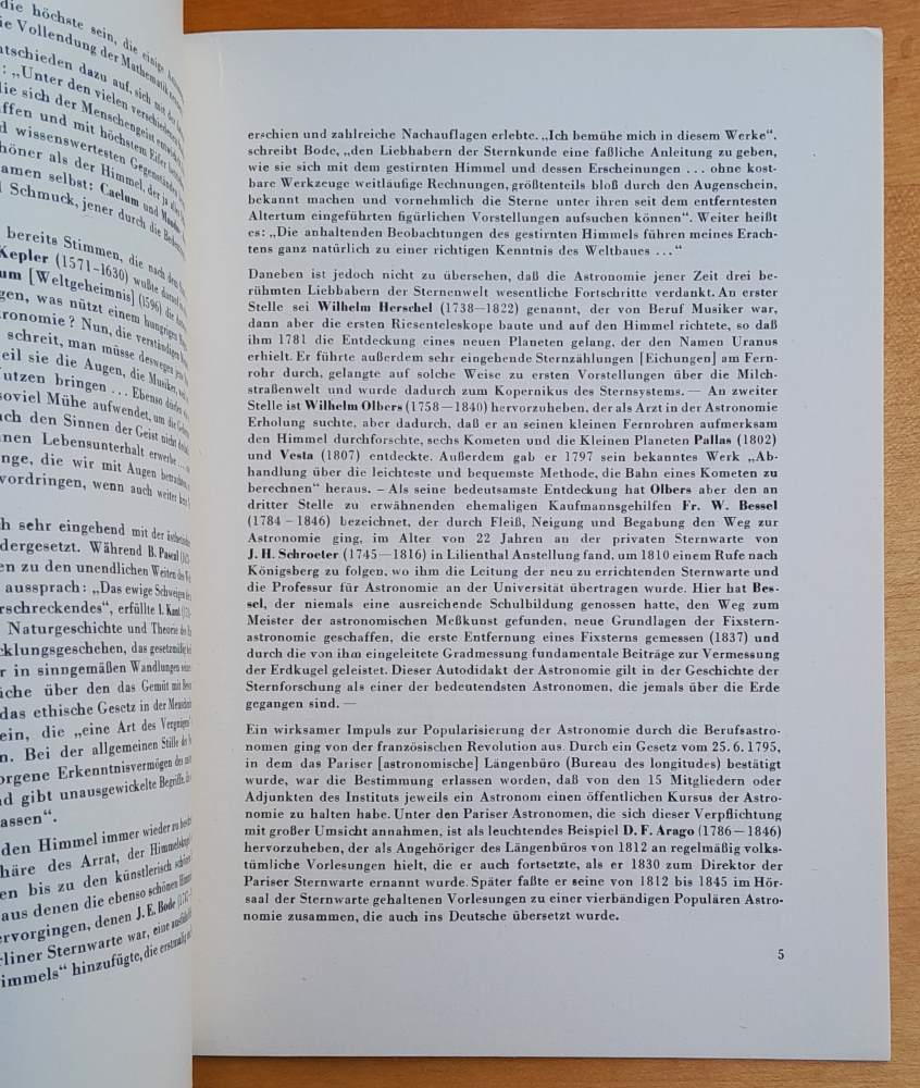 Volkssternwarten und volkstumliche Astronomie / Vorträge und Schriften