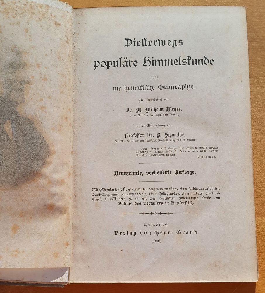 Diessterwegs populäre Himmelskunde und mathematische Geographie