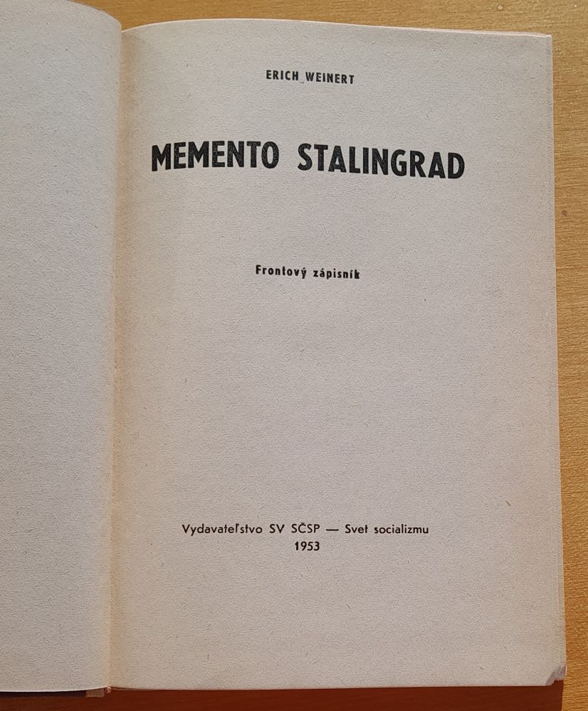 Memento Stalingrad / Frontový zápisník