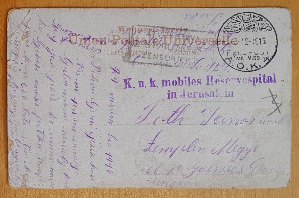 Izrael - Jeruzalem - Salbungsstein - Kameň pomazania - 1916