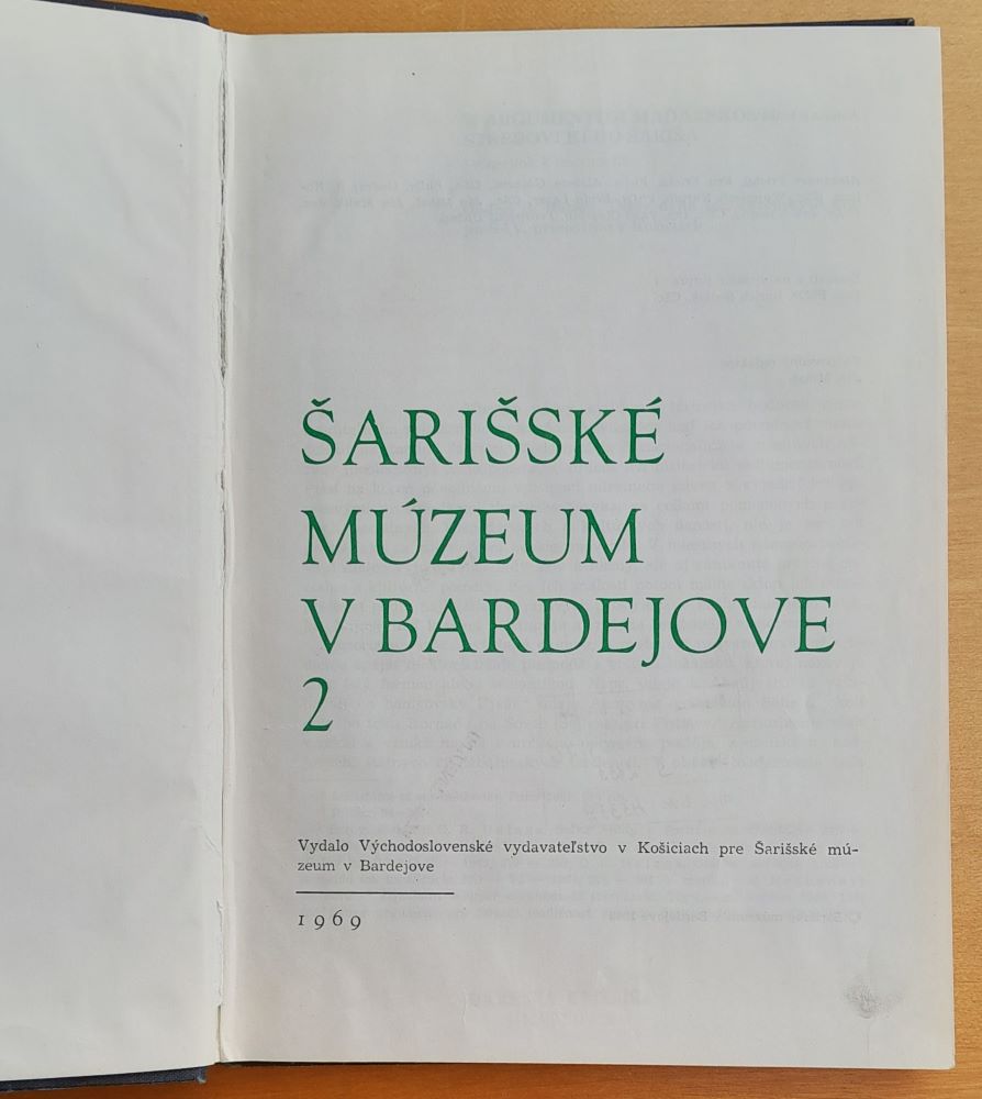 Šarišské múzeum v Bardejove 2.
