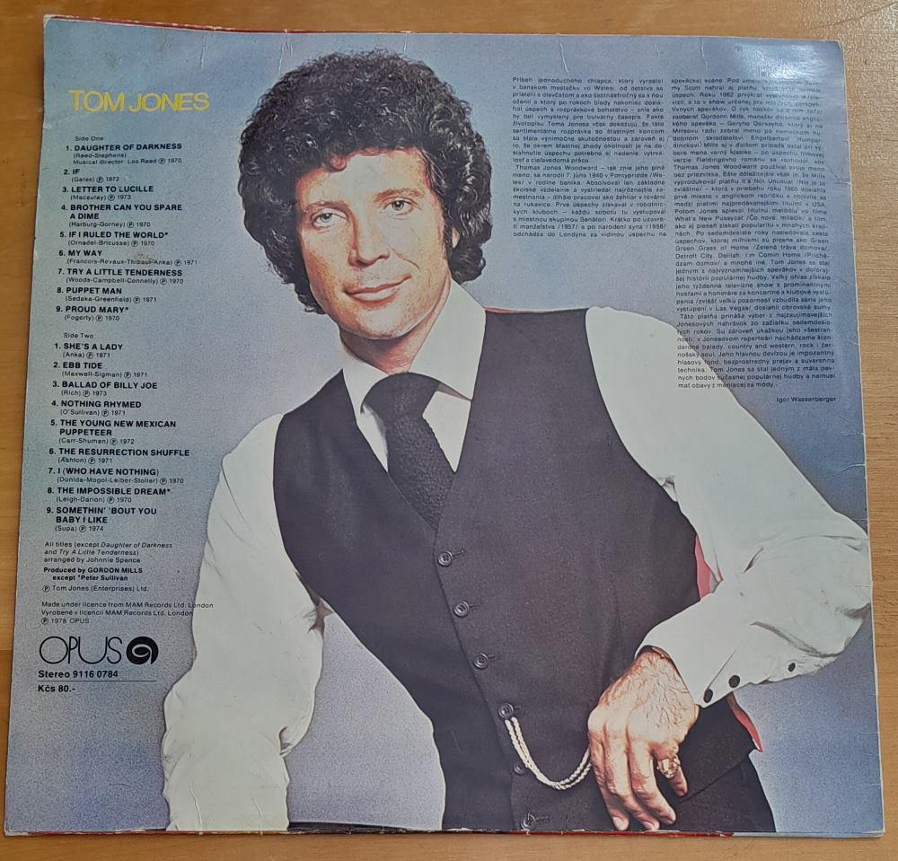 Tom Jones, The very best of, LP platňa - long play