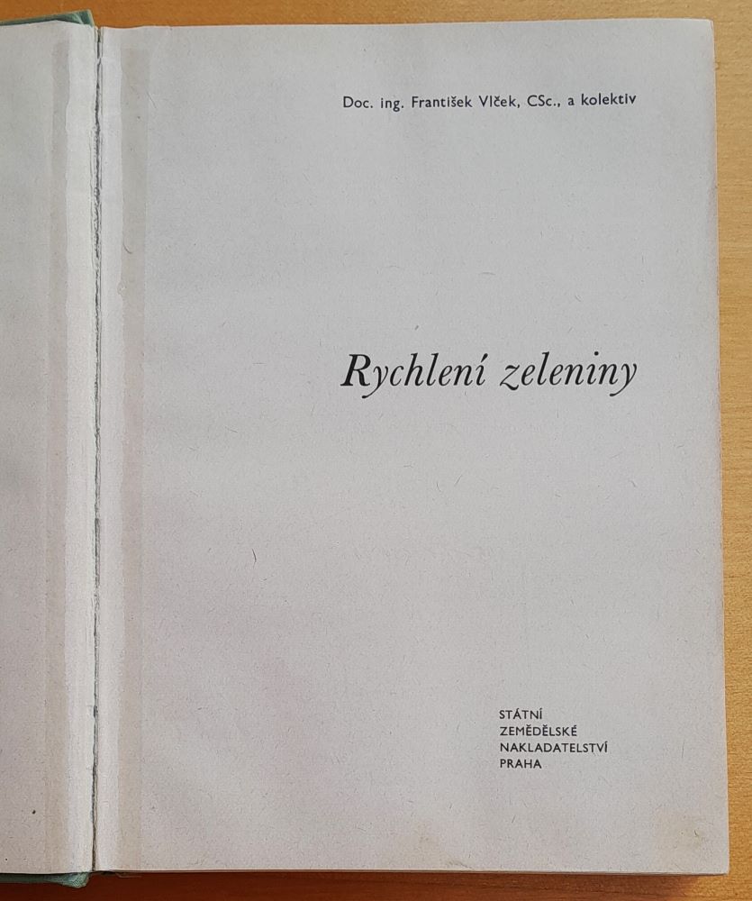 Rychlení zeleniny / Rostlinná výroba