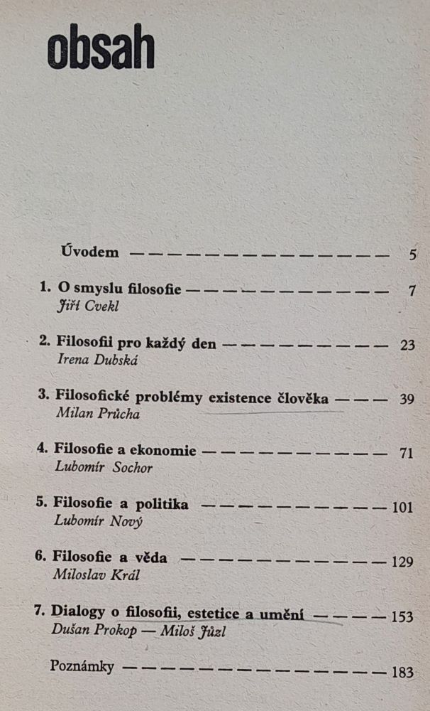Sedmkrát o smyslu filosofie