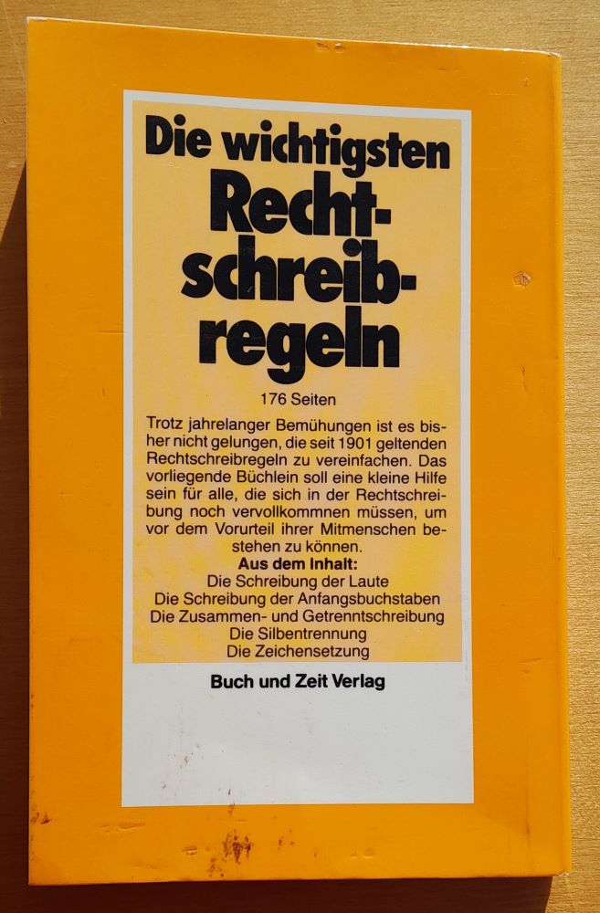 Die wichtigsten Rechtschreibregeln