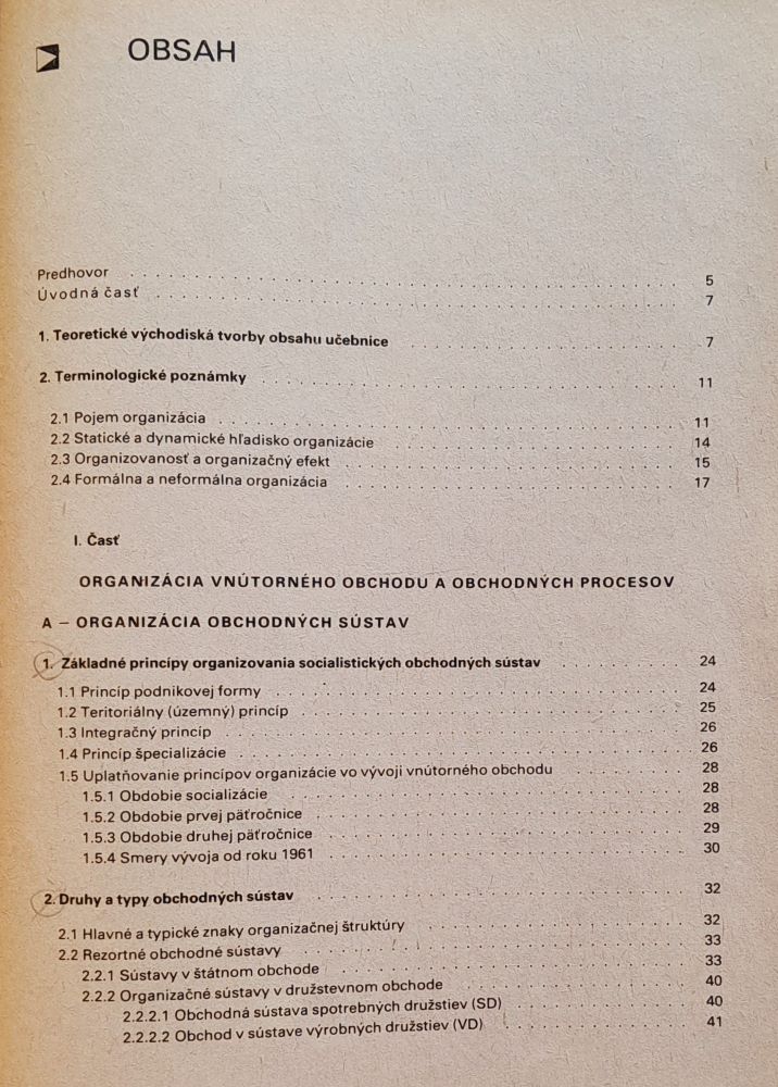 Organizácia a riadenie obchodnej činnosti