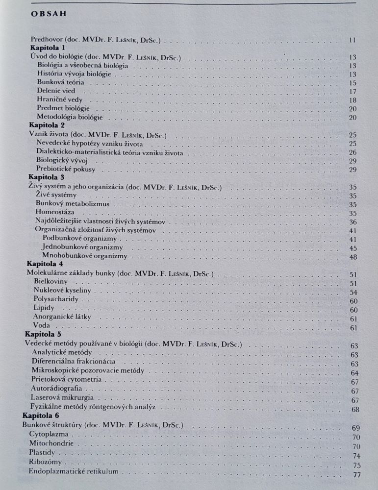 Biológia pre veterinárnych medikov