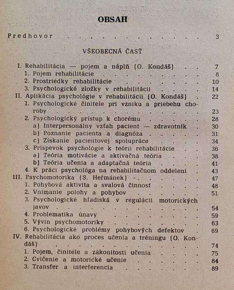 Psychológia v liečebnej rehabilitácii