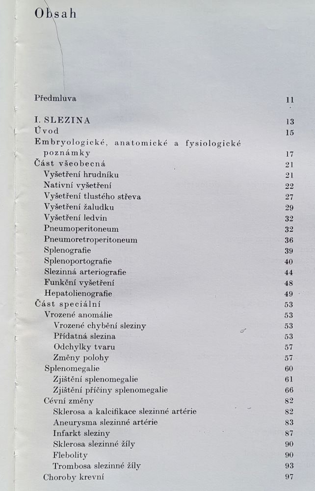 Rentgenologie sleziny a pankreatu