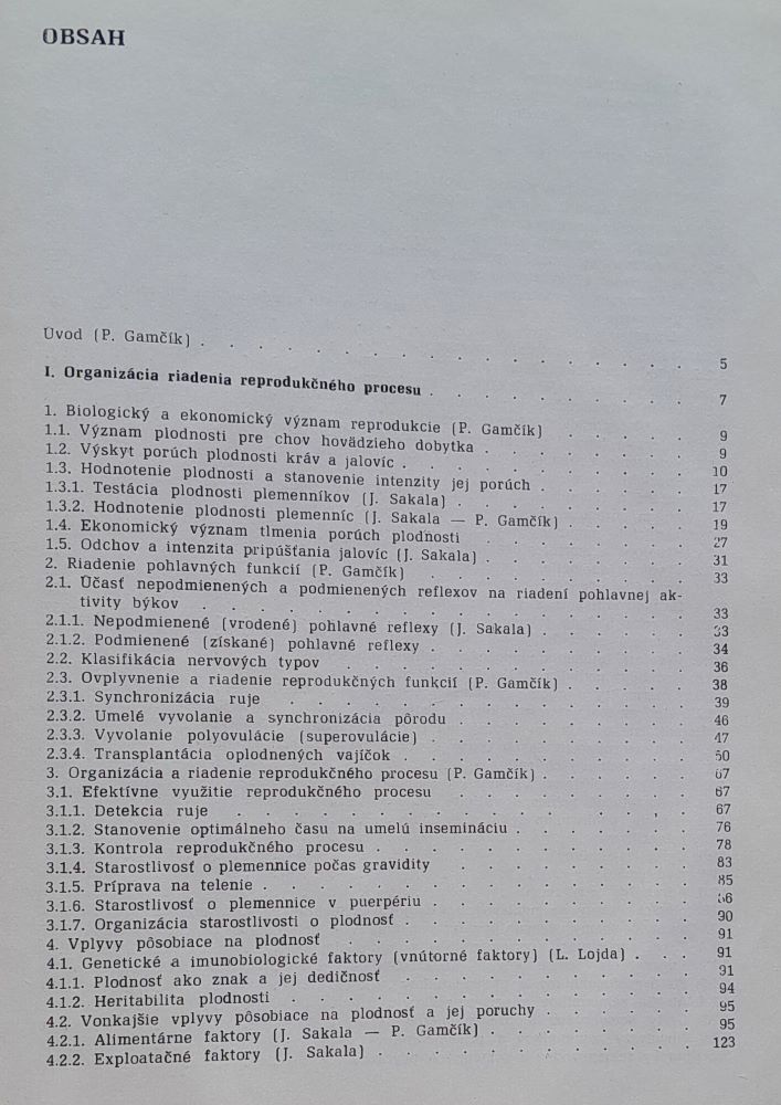 Plodnosť hovädzieho dobytka a jej poruchy / Živočíšna výroba