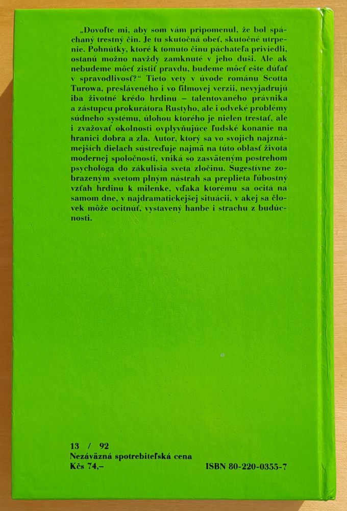 Pre nedostatok dôkazov / Zelená knižnica / 1. diel série Kindle County